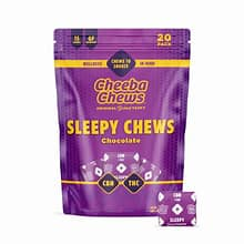 Cheeba Chews Chocolate Sleepy Chews 100mg 20 Pack